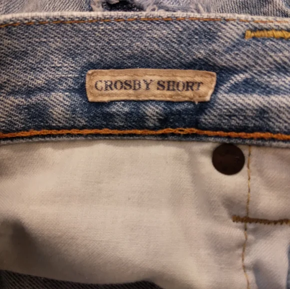 Polo Ralph Lauren Crosby short white wash distressed raw hem Stars women's 26 - Picture 4 of 5